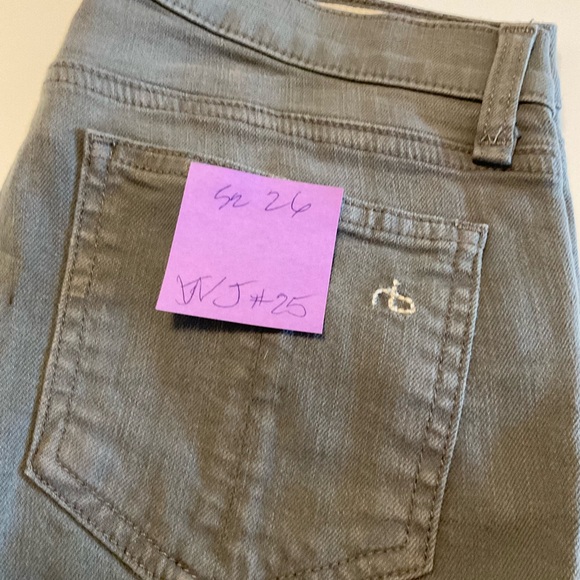 Rag & Bone Jeans, Grey, Mid Rise, Skinny, 5-Pocket, With Stretch, Size 26 - Picture 16 of 16